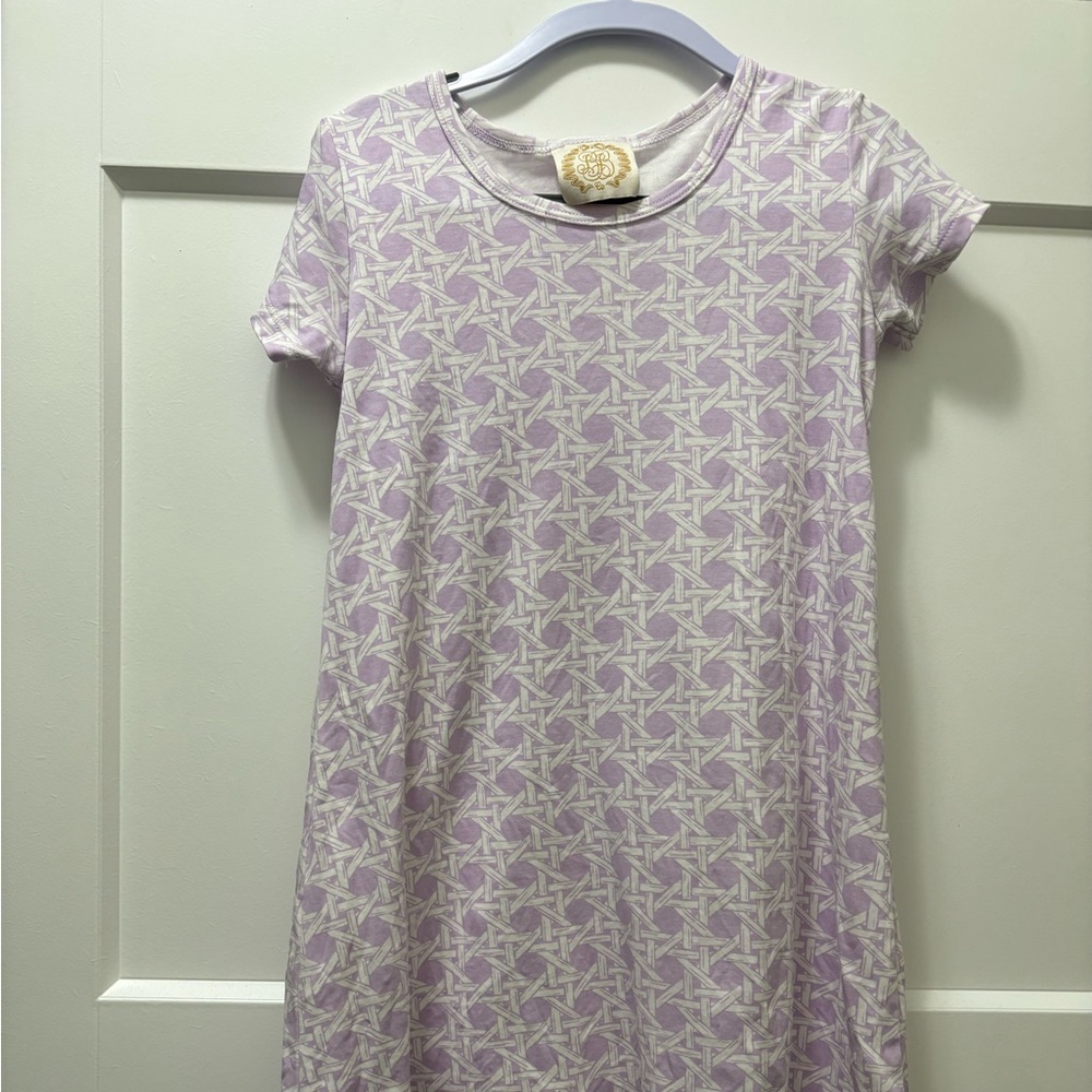 Beaufort bonnet poly play dress size 8 but has been in the dryer fits like a 6